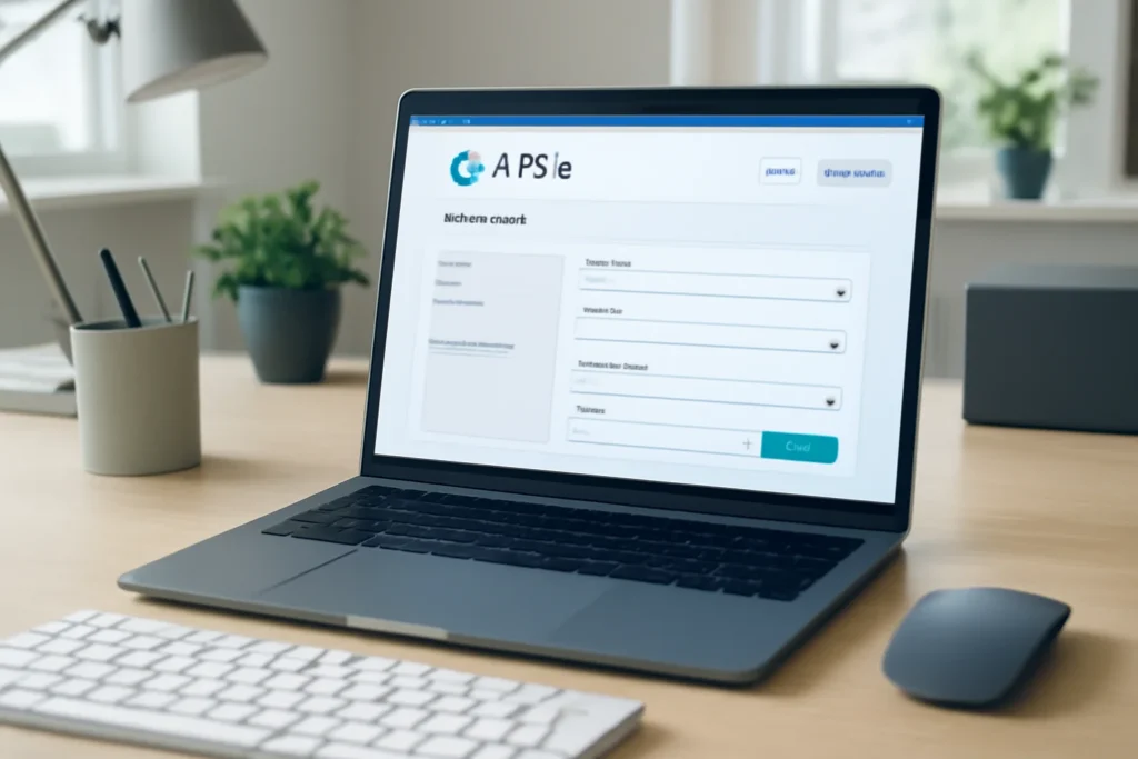 Imagem de capa exibindo rascunho automático do portal NFSe Campinas em ambiente de escritório